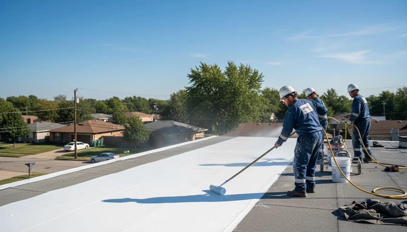 Commercial roof coating in Ecleto, TX near me